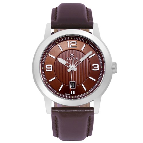 Đồng hồ TITAN 42 mm Nam 1730SL03 Màu Nâu