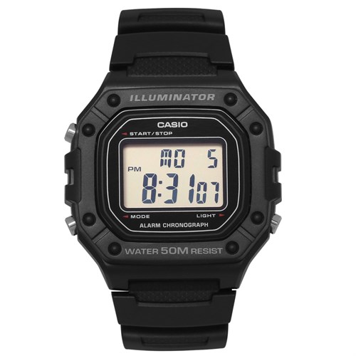 Đồng hồ CASIO 43 mm Nam W-218H-1AVDF Màu Đen
