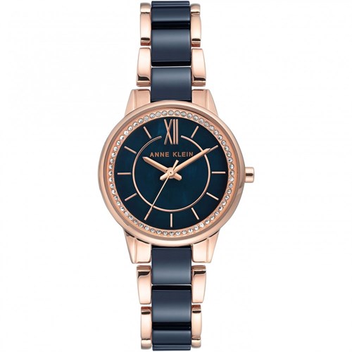 Đồng hồ Nữ Anne Klein AK/3344NVRG Màu Đen