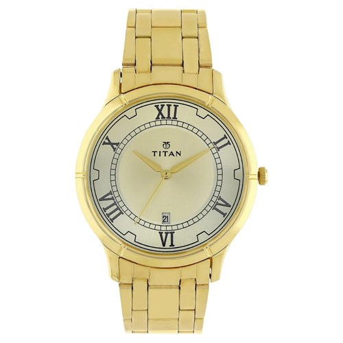 Đồng hồ TITAN 47 mm Nam 1775YM01 Màu Vàng