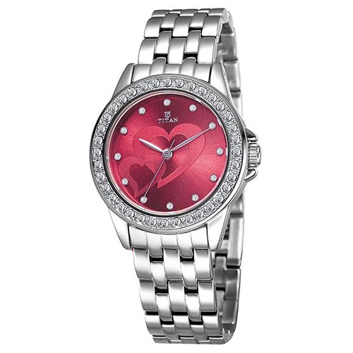 Đồng hồ TITAN 28 mm Nữ 9798SM03 Màu Bạc
