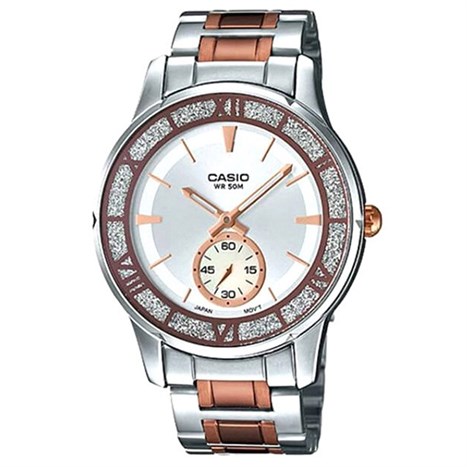 Đồng hồ CASIO 37 mm Nữ LTP-E135RG-7AVDF Màu Bạc