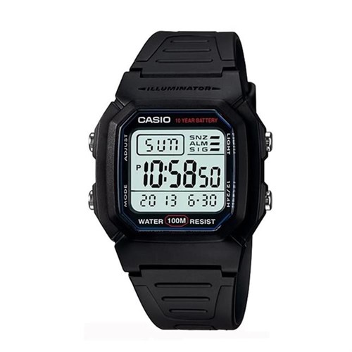 Đồng hồ CASIO 36.8 mm Nam W-800H-1AVDF Màu Đen