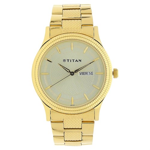 Đồng hồ TITAN Champagne 40 mm Nam 1650YM06 Màu Vàng