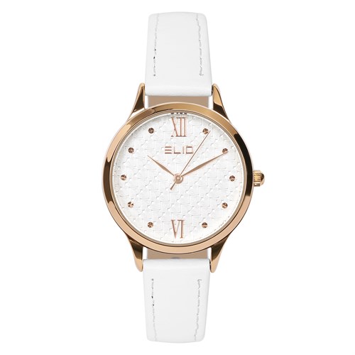 Đồng hồ ELIO 34.8 mm Nữ EL008 Màu Trắng