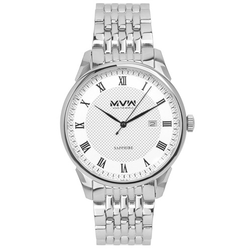 Đồng hồ MVW 40 mm Nam MS001-01 Màu Bạc