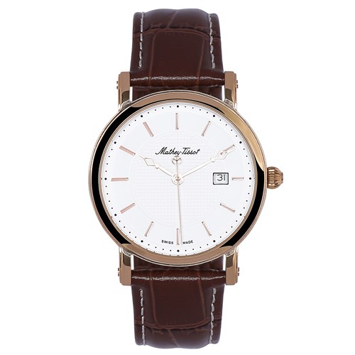 Đồng hồ MATHEY TISSOT City Leather 38 mm Nam H611251PI Màu Nâu