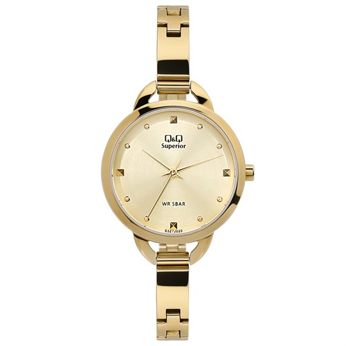 Đồng hồ Q&Q 30 mm Nữ S327J010Y Màu Vàng