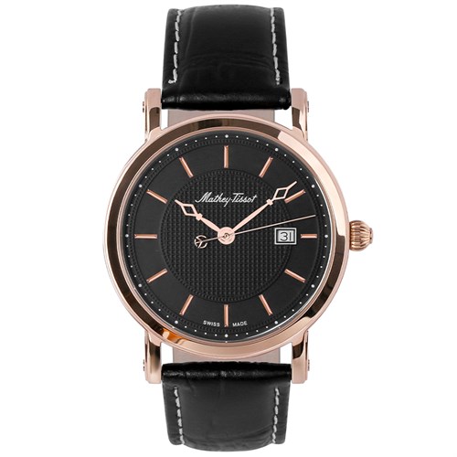 Đồng hồ MATHEY TISSOT City Leather 38 mm Nam H611251PN Màu Đen