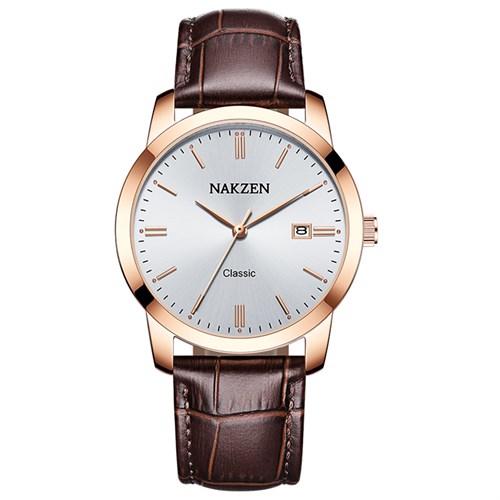Đồng hồ NAKZEN 38 mm Nam SL4072GBN-7NR Màu Nâu