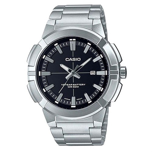 Đồng hồ CASIO 44 mm Nam MTP-E172D-1AVDF Màu Bạc