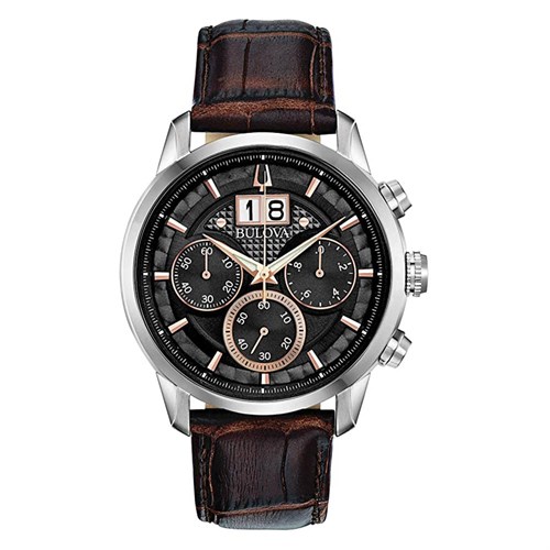 Đồng hồ BULOVA 44 mm Nam 96B311 Màu Nâu