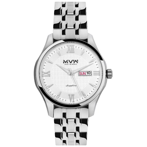 Đồng hồ MVW 42 mm Nam MS063-01 Màu Bạc