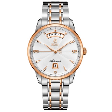 Đồng hồ ERNEST BOREL Jules Borel 40 mm Nam N0401G0A-MN2N Màu Bạc