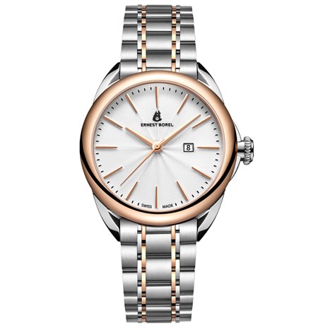 Đồng hồ ERNEST BOREL Eternity 35 mm Nữ N0435L0A-MN2N Màu Bạc
