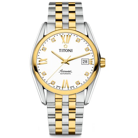 Đồng hồ TITONI 38.5 mm Nam 83909 SY-063 Màu Bạc