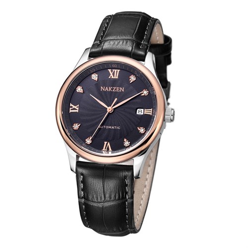 Đồng hồ NAKZEN 39 mm Nam SL6046G-1R Màu Đen