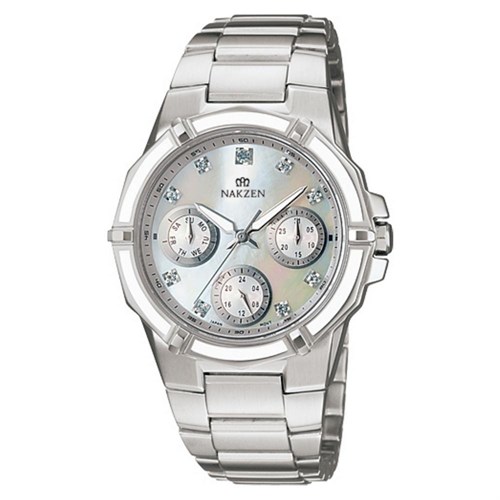 Đồng hồ NAKZEN 34 mm Nữ SS5046L/WE-7N5 Màu Bạc