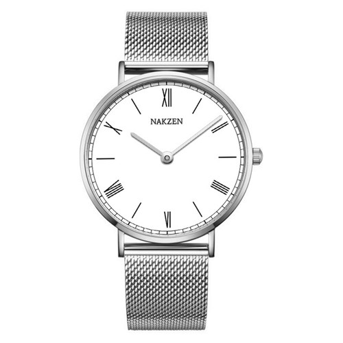 Đồng hồ NAKZEN Hoa & Gió 40 mm Nam SS9006G-7 Màu Bạc