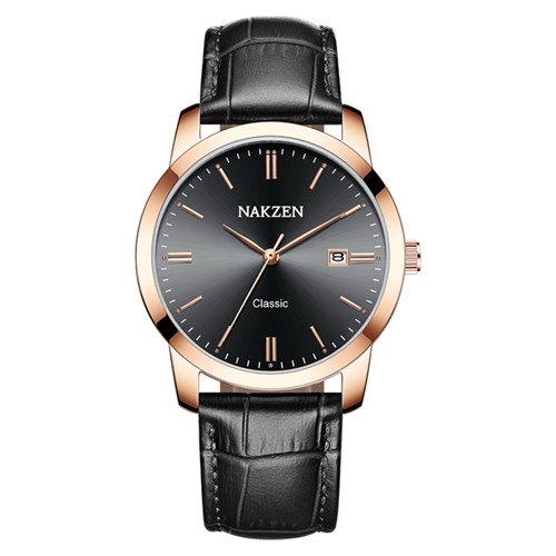 Đồng hồ NAKZEN 38 mm Nam SL4072GBK-1NR Màu Đen