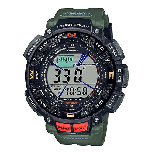 Đồng hồ CASIO PROTREK 50.9 mm Nam PRG-240-3DR Màu Xanh rêu