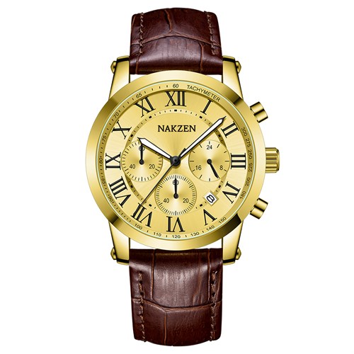 Đồng hồ Nakzen 42 mm Nam SL8415G-3 Màu Nâu