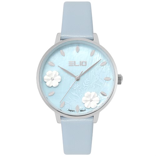 Đồng hồ ELIO Flower 35 mm Nữ EL123-02 Màu Xanh Dương
