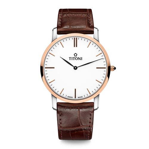 Đồng hồ Titoni 38 mm Nam TQ52918 SRGST583 Màu Nâu