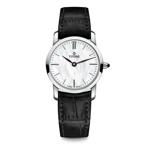Đồng hồ Titoni 24.5 mm Nữ TQ42918 S-ST-587 Màu Đen