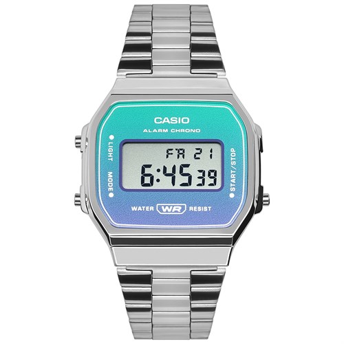 Đồng hồ Casio 38.6 x 36.3 mm Unisex A168WER-2ADF Màu Bạc