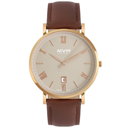 Đồng hồ MVW 40 mm Nam ML073-01 Màu Nâu