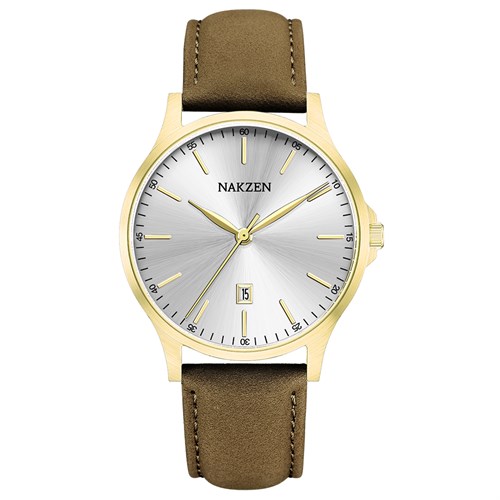 Đồng hồ Nakzen 40 mm Nam SL9324GBN-7N3 Màu Nâu