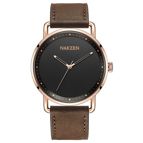 Đồng hồ Nakzen Hoa & Gió 40 mm Nam SL9470GBN-1NR Màu Nâu
