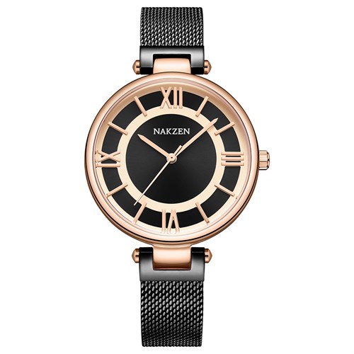 Đồng hồ Nakzen 36 mm Nữ SS8234L-1NR Màu Đen