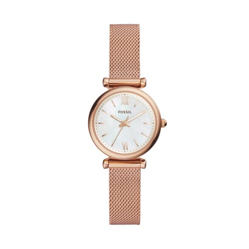 Đồng hồ Fossil Carlie 29 mm Nữ ES4433 Màu Vàng Hồng