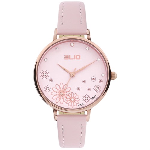 Đồng hồ Elio Flower 32 mm Nữ EL128-05 Màu Hồng