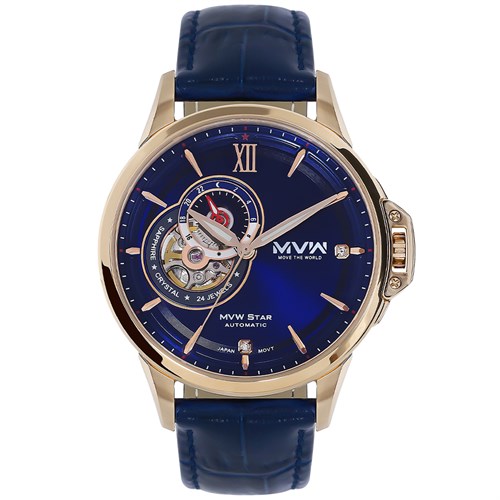 Đồng hồ MVW Star 41 mm Nam MLA004-01N Màu Xanh