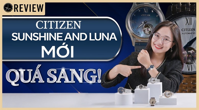 Đồng hồ Citizen Sunshine and Luna 28.5 mm Nữ PR1040-88A