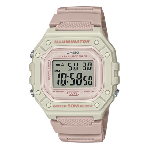 Đồng hồ Casio 43.2 mm Nữ W-218HC-4A2VDF Màu Hồng