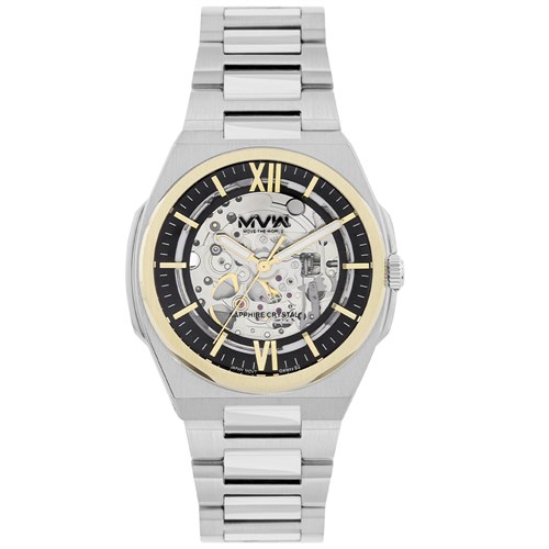 Đồng hồ MVW Galaxy 43 mm Nam MSA088-02-S2 Màu Bạc
