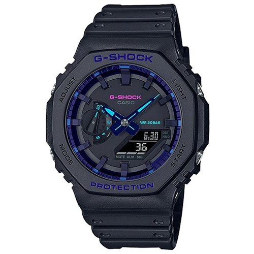 Đồng hồ G-Shock 2100 45.4 mm Nam GA-2100VB-1ADR Màu Đen