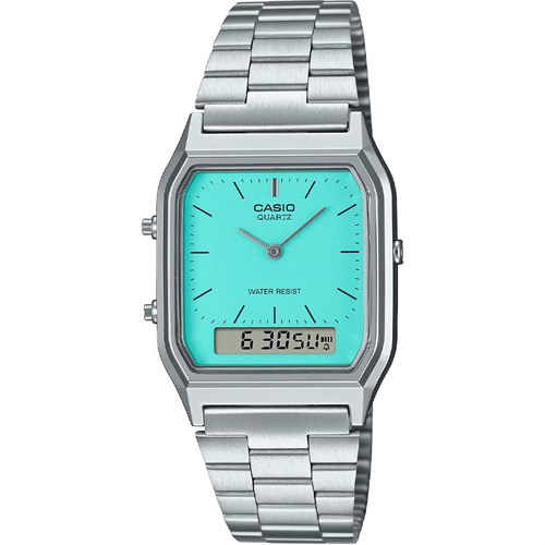 Đồng hồ Casio 29.8 mm Unisex AQ-230A-2A2MQYDF Màu Bạc