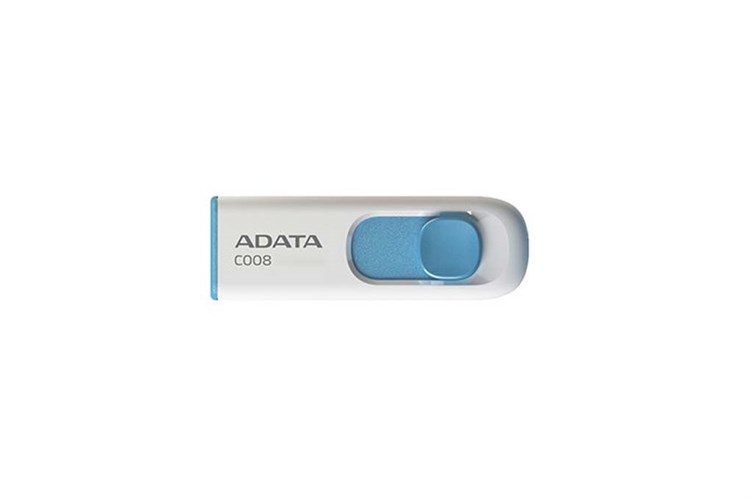 USB 2.0 16GB Adata AC008 Màu Trắng - Xanh
