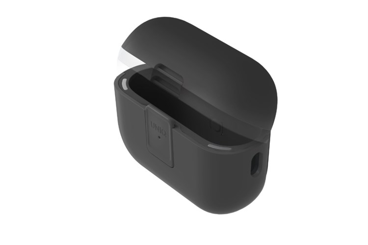 Túi đựng AirPods Pro 2 nhựa PC TPU UniQ Clyde Lock Case Màu Đen