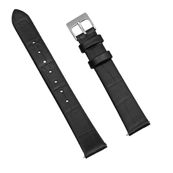 Dây da đồng hồ 14mm L012-02-14 Đen