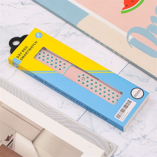 Dây silicone MVW mặt 40mm M01-01-40 Hồng Màu Hồng
