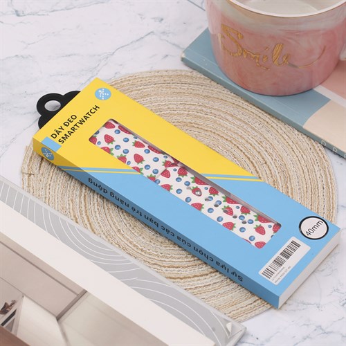Dây silicone MVW mặt 40mm M05-07-40 Hoa văn Màu Màu combo