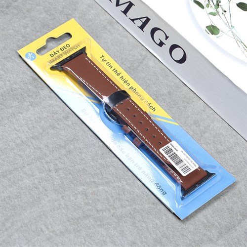 Dây da MVW mặt 44mm RZ-012RY Nâu Màu Nâu