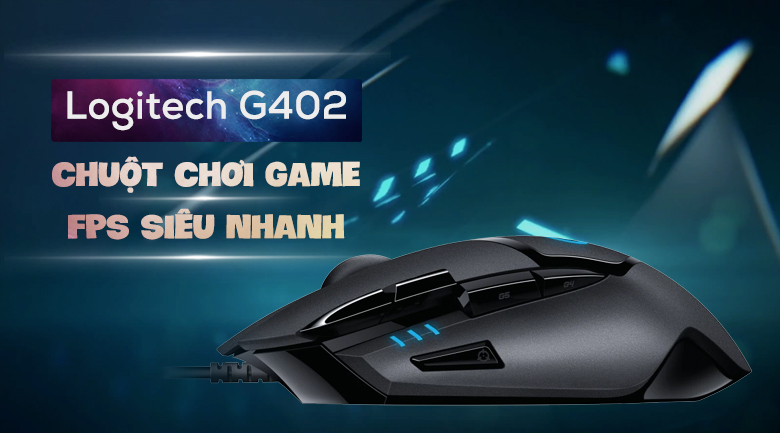 Chuột Có dây Gaming Logitech G402 Hyperion Fury Đen