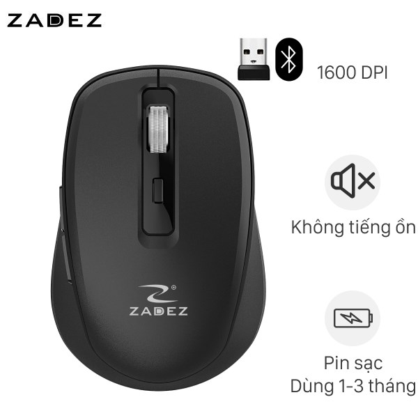 Chuột Sạc Bluetooth Silent Zadez M382B